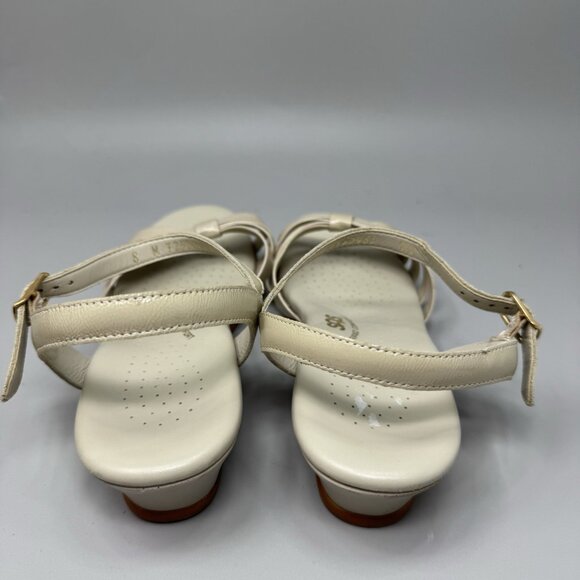 SAS Strippy Quarter Strap Wedge Sandals 8M  Slim Women Patent Leather Comfort - Picture 6 of 8